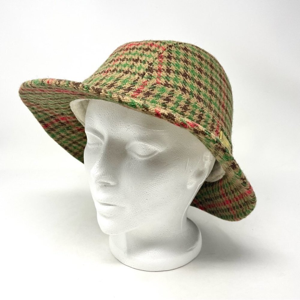 ** NEW LRG Tweed Check Brimmed Hat Size M (59cm)